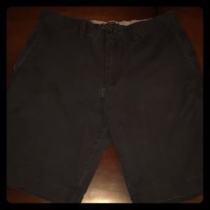 Navy Flat front shorts